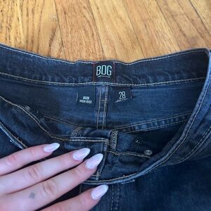 Black BDG Mom High Rise Shorts